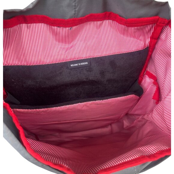 Herschel Supply Co Little America Backpack Grey Brown Leather 25L 15" Laptop - Picture 5 of 8